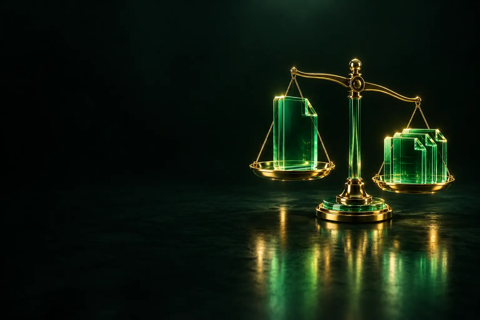 Scales weighing a single page against a set of pages: landing page vs website