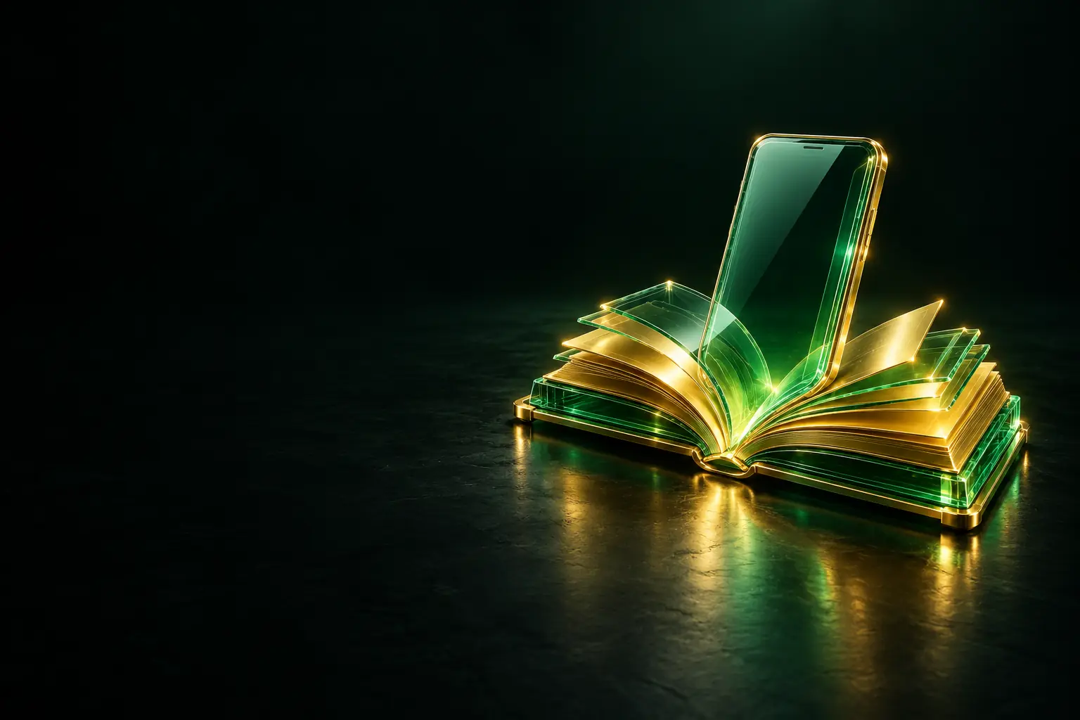 Open book with a phone: app development guides