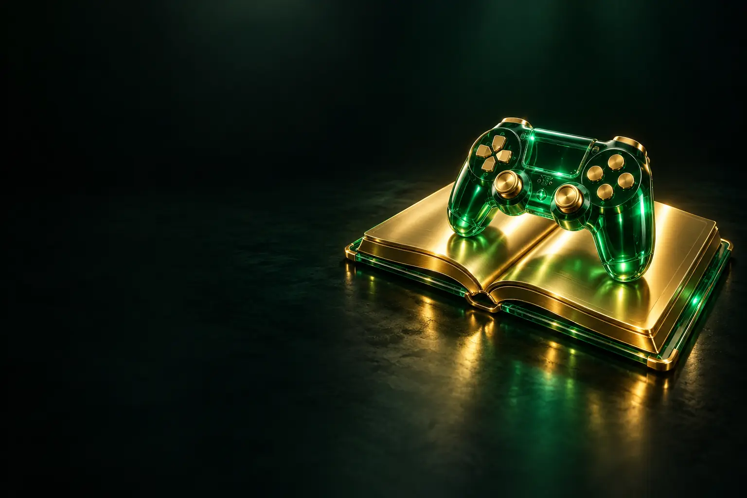 Open book with a gamepad: game development guides