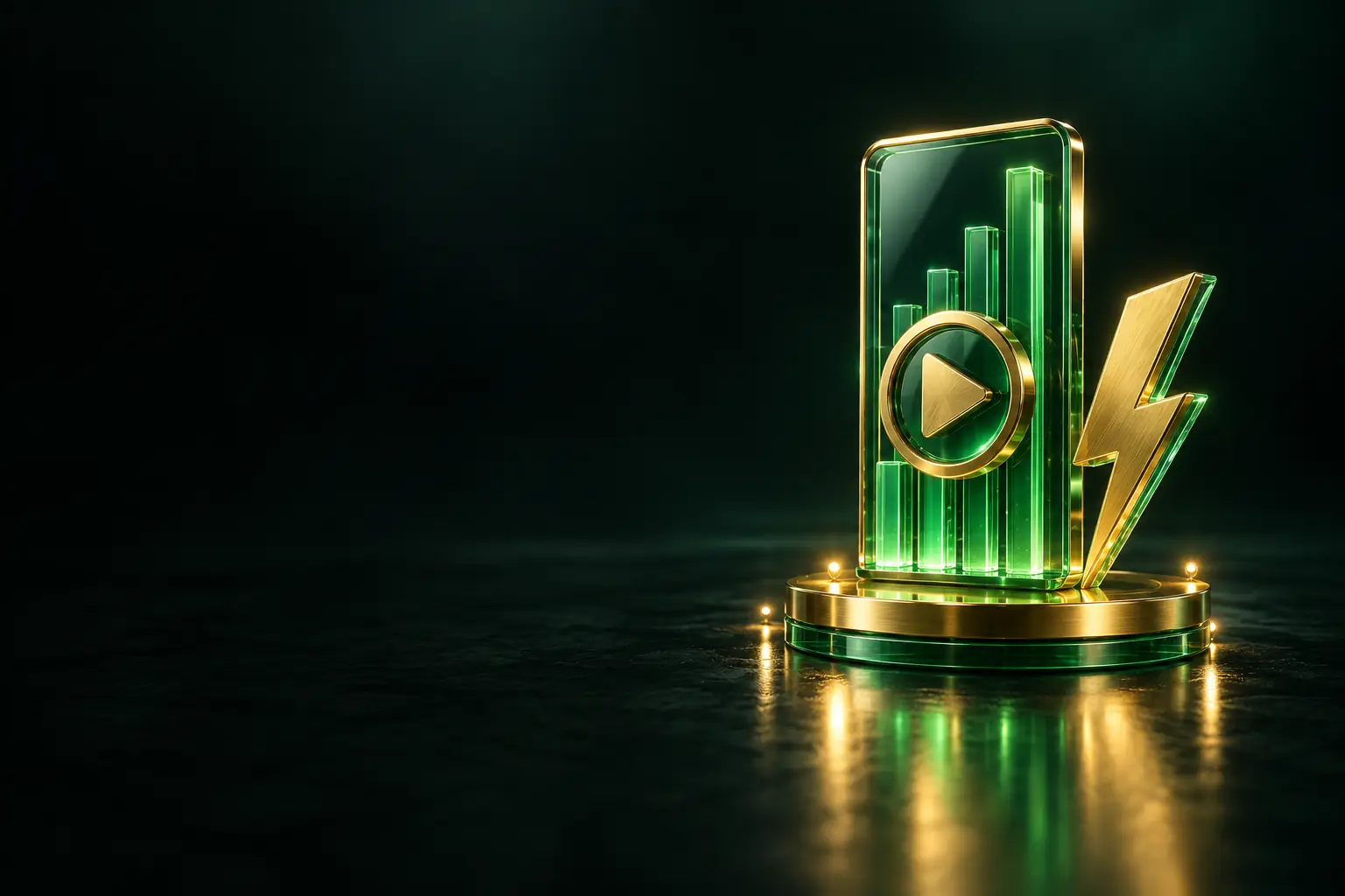 Vertical phone video with a lightning bolt: YouTube Shorts